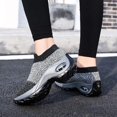 thumbnail image 4 of CHICVOMEY Women Walking Sneakers Breathable Lightweight Slip On Shoes Air Cushion Running Comfort Non-Slip Arch Support Sneakers for Women, 4 of 8