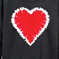 thumbnail image 3 of Instant Message - Tie Dye Heart - Women's Lightweight French Terry Long Sleeve Shirt, 3 of 6