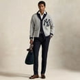 thumbnail image 3 of Men's Polo Ralph Lauren Gray New York Yankees Wool Shawl Button-Up Cardigan, 3 of 6