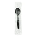 thumbnail image 2 of Dixie SH53C7 Individually Wrapped Heavyweight Polystyrene Soup Spoons - Black (1000/Carton), 2 of 5