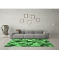 thumbnail image 3 of Ahgly Company Indoor Rectangle Abstract Emerald Green Modern Area Rugs, 2' x 4', 3 of 4
