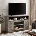 thumbnail image 2 of Gray Rustic Entertainment Console For 65" Tv With Extra And Practical Storage Style Stand, Gray, Fits, 2 of 5