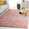 thumbnail image 3 of SAFAVIEH Tahoe Trudi Distressed Shag Area Rug, Pink/Ivory, 4' x 6', 3 of 8