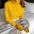 thumbnail image 5 of HELIAR Women Turtleneck Warm Sweater Long Sleeve Slim Pullovers Basic Jumper Solid Knitted Sweater For Women 2024 Autumn Winter, 5 of 5