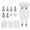 D.D, variant on Blasgw 15-Piece Decorating Tip Set with Reusable and Disposable Piping Bags - Perfect for Butter Flower Baking and Cupcake Decorating Kits. B