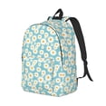 thumbnail image 2 of Daiia Daisy Floral A Vintage Canvas Backpack for Men and Women ,Hiking Backpack,Travel Laptop Bag for School,Large Capacity Backpack, 2 of 8