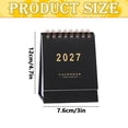 thumbnail image 3 of Desk Calendar 2026-2027,Small Standing Flip Desktop Calendars 2027,Compact Desktop Monthly Schedule Organizer,Portable Desk Accessory Monthly Planner,Multi‑Purpose Monthly Agenda for Office Desk, 3 of 4