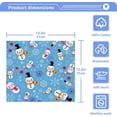 thumbnail image 5 of SKYSONIC Christmas Snowman Washcloths Set of 4, Highly Absorbent Soft Cotton Fingertip Towels for Bathroom, Kitchen, Gym, Spa, Home Decor, 12 x 12 Inch, 5 of 7