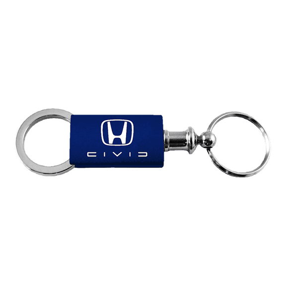 Honda Civic Reverse C Anodized Aluminum Valet Key Fob (Navy)