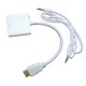 thumbnail image 1 of Convertidor Naceb Technology Convertidor HDMI/VGA HDMI VGA blanco NA-235, 1 of 2