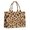Beige And Black, variant on Large Capacity Tote Bag,White and Gray Of Leopard Print Handbag Fashion Luxury Tote Bag,15.7"x13"x 5.1" Inches,Laptop Compatible
