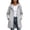 Gray, variant on Waterproof Rain Jacket Women with Hood Lightweight Zip Up Windbreaker Drawstring Long Hooded Trench Coats