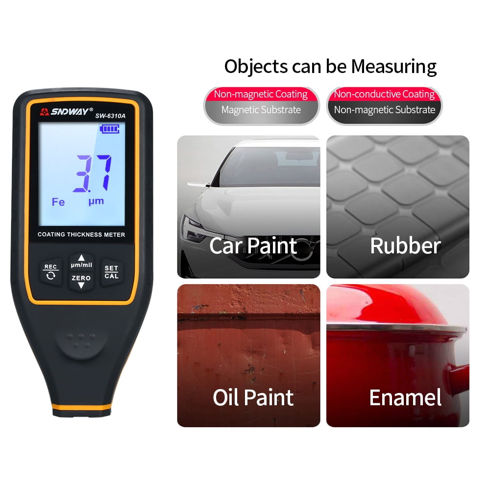 ZYLYL Coating Thickness Gauge Car Paint Detector Refinishing Paint