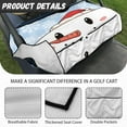thumbnail image 5 of Yuyamidu Cute Snowman Golf Cart Seat Covers with 4 Front Pockets Christmas Golf Cart Cushion Covers for 2-Person Seats Club Car Seat Towel Blanket, 5 of 7