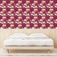 thumbnail image 3 of Ambesonne Floral Boho Peel & Stick Wallpaper for Home, Leafy Flowers Dreamy, 13"x36", Pastel Pink Raspberry, 3 of 5