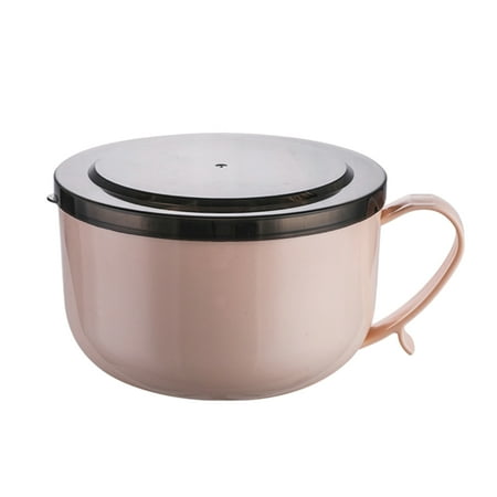 

OUNONA Bowl Lid Noodle Storage Lunch Noodles Handle Food Containers Lids Salad Metal Stainless Steel Ramen Bowls