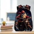 thumbnail image 5 of Lightweight Backpack Santa Claus Motorcycle School Bag Travel Laptop Daypack for Men Women Casual Rucksack, 5 of 6