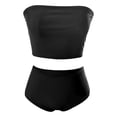 thumbnail image 5 of 2024 Women's Sexy Split Bikini Swimsuit - High Waist Push-Up Two Piece Set with Cover-Up Skirt (Nylon/Spandex, S-XXL), 5 of 5