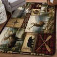 Cabin Styel Rug Rustic Cabin Washable Area Rugs for Living Room Bedroom, Large Non Slip ...