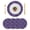 Purple, variant on Halloween Round Placemats Set of 2, Braided Polypropylene Place Mats, Purple Black Haunted Ghost Fall Autumn Washable Table Mats for Kitchen Dinner Holiday Wedding Party Coffee Table Decoration 13"