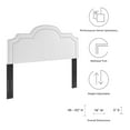 thumbnail image 5 of Headboard, Nailhead, King California Size, White, Velvet, Modern Contemporary, Mid Century Bedroom Master Guest Suite Room, 5 of 9