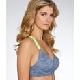 thumbnail image 4 of Maidenform Sport Convertible Wirefree Bra Charcoal Heather/Reflector Green 34D Women's, 4 of 4