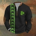 thumbnail image 2 of Jgppe Men's 1/4 Zip up Shirt St.Patrick's Day Printed Plus Size Casual Long Sleeve Pullover Tops, 2 of 3