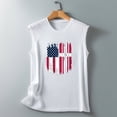 thumbnail image 5 of IROINNID Women's Round Neckline T-Shirt Sleeveless 4th Of July Summer Casual Loose Tops, 5 of 5