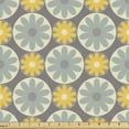 thumbnail image 1 of Garden Fabric by the Yard, Colorful Vintage Design Inspired Composition of Flowers in Circular Round Frames, Decorative Upholstery Fabric for Chairs & Home Accents, 2 Yards, Multicolor by Ambesonne, 1 of 4