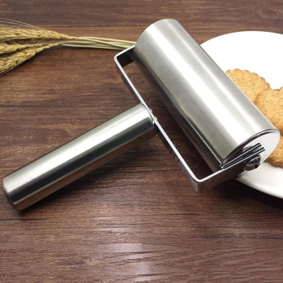 Stainless Steel Rolling Pin Pastry Baker Roller Metal Kitchen Utensils Great for Baking , , Pie, Pastries, - 5.3 inch Roller