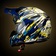 thumbnail image 5 of Casco Off-Road Freestyle Fire Azul/Amarillo Acabado Brillante S, 5 of 9