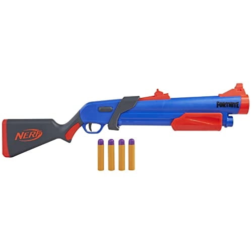 Nerf Fortnite Pump SG Blaster, Pump Action Mega Dart Blasting