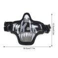 thumbnail image 3 of Shengyu Adjustable Adult Size Metal Mesh Mask Halloween Fans Protective Half Face, 3 of 6