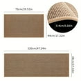 thumbnail image 5 of Washable Non-slip Kitchen Rug Faux Sisal Running Rug, Faux Woven Kitchen Mat Kitchen Runners with Back Made Of Natural Rubber (grey,44x75cm), 5 of 7