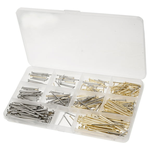 HOMEMAXS 400 Pcs Nails for Picture Hanging Hardware Crimping Tool Kit Rings