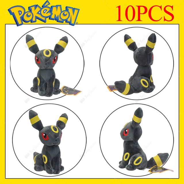 10 piezas/venta al por mayor juguetes de peluche de Pokémon Anime Shiny Gyarados Charizard Rayquaza Dragonair Umbreon Espeon Eevee muñecos de peluche