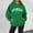 Green, variant on 2024 New Women's Letter Printed Round Neck Pullover Street Long Sleeve Pullover Hoodie Womens Lightweight Sweatshirt All Sweatshirt Hooded Jacket Women Hoodies for Women Zip up Dress Women Zipper
