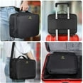 thumbnail image 3 of Large Cosmetic Case with Adjustable Dividers and Shoulder Strap for Travel Makeup Organizer, 3 of 7