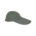 thumbnail image 1 of CTM® Cotton Long 5 Inch Bill Visor Baseball Cap, 1 of 3