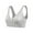 Gray, variant on CFLVAEK Women's Maternity Wrap Front Nursing Bra Ultra Comfort Wireless Maternity Bras No Padded Pregnancy Bralette Seamless Vest Type Bras Beige L