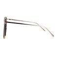 thumbnail image 3 of Womens Jewel Futuristic Metal Rim Flat Panel Lens Butterfly Sunglasses Gold Orange Tort, 3 of 4