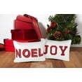 thumbnail image 5 of Noel Christmas Throw Pillow with Insert – 14x20” White Sherpa Accent Cushion in Red and Ivory, 5 of 5