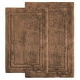 thumbnail image 2 of BNM Non-Slip Washable Bath Rug Set, 20" x 30", 24" x 36", Chocolate, 2 of 6