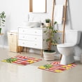 thumbnail image 6 of Yayeee Bath Rug for Bathroom Floor Non Slip Contour Fluffy Soft Absorbent Mat, 20"x24", Striped Lemon, 6 of 7