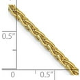 thumbnail image 4 of Solid 14k Yellow Gold 3.2mm Parisian Wheat with Lobster Lock Chain - 16", 4 of 8