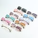 thumbnail image 4 of Gafas de sol cuadradas sin marco, gafas de sol de moda, gafas de sol de tendencia femenina, 4 of 5
