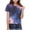 Multicolor A14, variant on Tshirts for Girls Galaxy Printed Crewneck Pullover Tops Fashion Loose Short Sleeve Shirt Size 3-14