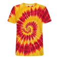 thumbnail image 4 of Taqqpue Mens Tie Dye T Shirt Short Sleeve Round Neck Shirts Summer Muscle Gym Tops Casual Quick Dry Workout Athletic Bodybuilding Cotton Tee, 4 of 5
