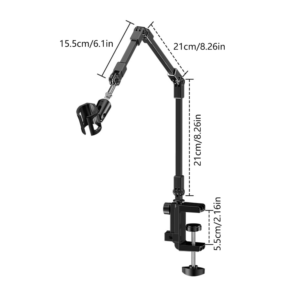 Durability Alloy Microphone Arm Stand Springless Universally Microphone Mount for Long Lasting