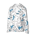 thumbnail image 2 of KLL Scarf Bear Print Men's Women’s UPF 50+ Sun Protection Outdoor Hoodie Jacket Long Sleeve Fishing Hiking Performance Shirt-Small, 2 of 6